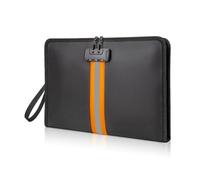 Joyzan Fireproof Document Bag, Fire Proof Money Bag with Safety Lock Double Layer Documents Safe Storage Water Resistant Holder Zipper Closure Fibreglass Protective Wallet for Home Office 33×23cm