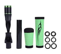 Joyzan Fishing Rod Handle, Spinning Fish Fly Rods Handles Building Split Grip Replacement Parts with Reel Seat Rear Soft ACS PU Extension Rotatable Holder Tackle DIY Casting Repair Accessories Kit
