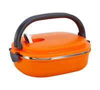 Joyzan Lunch Box, 800ml Stainless Steel Single Layer Container Insulated Food Warmer Portable Bento Box with Handle Snacks Sandwich Container Storage Supper Dinner for Adult School Work Picnic Travel