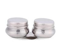 Joyzan Oil Painting Palette Cup, Artists Water Paint Clip Containers Lids Double Dipper Container Lid Pot Stainless Steel Mixing Art Acrylic Watercolor Supplies Empty Cups Screw Cap Gouache Solvent