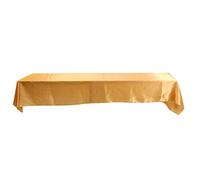 Joyzan Polyester Tablecloths, Rectangle Shaped Tablecloth Wrinkle Resistant Washable Table Cloth Cover Dust Proof Stain Banquet Wedding Party Decor for Buffet Parties Holiday Dinner More(Gold)