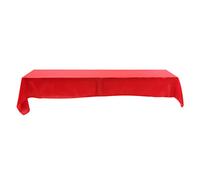 Joyzan Polyester Tablecloths, Rectangle Shaped Tablecloth Wrinkle Resistant Washable Table Cloth Cover Dust Proof Stain Banquet Wedding Party Decor for Buffet Parties Holiday Dinner More(Red)