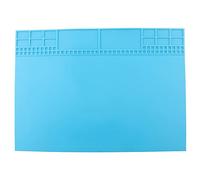 Joyzan Repair Mat, Silicone Soldering Mat Electronic Work Welding Pad Tool Magnetic Solder Screw Anti Static Brazing Kit for Stations Desoldering Watch Phone Laptop 500℃ Heat Resistant(Light Blue)