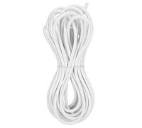 Joyzan Round Elastic Rope, 6mm 10m / 32.8ft Polypropylene Fiber Rope White String Braided Sewing Cord Stretch Shock for Backpack Tent Poles Dressmaking DIY Craft Projects Camping Accessories