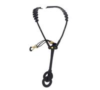 Joyzan Saxophone Neck Shoulder Strap, Universal Fit Instrument Holder Double Leather Pressure Adjustable Padded Belt Harness Sling Design Accessory Swivel Hook Alto Tenor Baritone