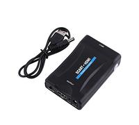 Joyzan Scart To Converter, Audio Video Converter Scaler Adapter with PAL NTEC Video Scaler USB Power Cable Compatible for Sharing Your Smart Phone Photos Music And Movies on The HD TV