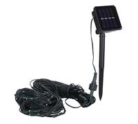 Joyzan Solar Powered Mesh Fairy Light, Net Hanging Lights Outdoor Waterproof LED Net Light for Wedding Party Decorations Bushes (Warm White)