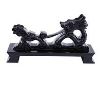 Joyzan Sword Stand Katana Holder, Chinese Dragon Shaped Black Wood Bracket Universal Small Size Samurai Support Rack Multifunctional Weapon Display Crusader Knife Japanese Rapier Hanger