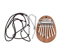 Joyzan Thumb Piano Kalimba, Mbira Finger Lanyard Keys Mini Kalimba Marimba Musical Handmade Instruments Key Pianos Hand Portable Wood Pocket Percussion Instrument Pendant Solid Beginner Lovers Heart