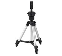 Joyzan Tripod Doll Head Stand, Table Clamp Holder Wig Stand Adjustable Bracket Slip Hairdressing Mini Mannequin Styling Stands Wigs Training Folding Display Canvas Block Beauty Heads Metal Foldable