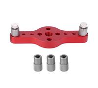 Joyzan Vertical Pocket Jig, Hole Woodworking Doweling Kit Self Centering Floating Shelf Drill Guide Wood Punch Positioner Locator Dowel Aluminum Alloy Straight Bracket for Invisible Shelves Tool Bit