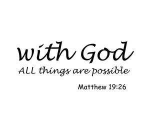 Joyzan Word of God Wall Stickers, Removable Modern Letters Proverbs Bible Verse Christian Scripture Quotes Inspiring Sticker Peel and Stick Decal Home Decor for Office Living Room Bedroom Decoration