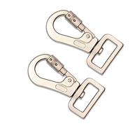 Joyzol Dog Leash Clips, 2PCS Locking Snap Hook Heavy Duty Swivel Lobster Claw Clasps for Dog Leash Landyard Keychain 1 inch(26mm)