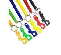 Joyzol Retractable Coil Springs Keychain, 10PCS Multicolor Spiral Coil Lanyard with Lobster Clasp Snap Hook for Keys Purse Cellphone, Multicoloir, 24mm/9.4inch, Multicoloir, 24mm/9.4inch