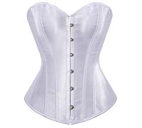 JozAdy Corset Tops for Women, Bustier Shapewear Lingerie, Satin Lace Waist Push Up Bodysuit for Halloween