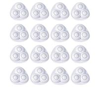 JOZMMZEOOA 16 Pcs Self Adhesive Caster Wheels Mini Small Appliance Rolls 360 Degree Rotation Sticky Ball Casters for Kitchen Small Appliance Storage Bins (White Nylon)