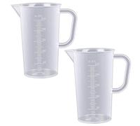 JOZMMZEOOA 2pcs 250ml Plastic Measuring Jug, Multi-Purpose Graduated Measuring Jugs for Baking, Cooking & Home Lab
