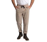 JP 1880 Flexnamic Men's Elasticated Waistband Tapered Loose Fit Slip-On Trousers, Stone Grey, XXL