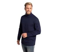 JP 1880 Men's Rollkragen-Shirt, Basic, Jersey, Lange Ärmel Turtleneck, Dark Navy, 6XL