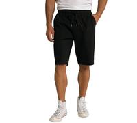 JP 1880 Men's Bermuda, Flexnamic, Elastic Waistband, 4 Pockets Trouser, Black, 7XL