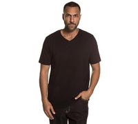JP 1880 Men's Big & Tall 2-Pack Basic Black V-Neck Tees Black, Navy XXX-Large 711318 10-3XL