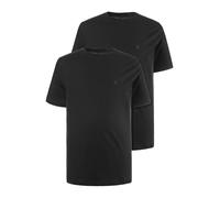 JP 1880 Men's Big & Tall 2-Pack Basic Short Sleeve Tees Black, Black XX-Large 702637 10-XXL