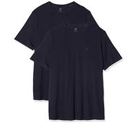 JP 1880 Men's Big & Tall 2-Pack Basic Short Sleeve Tees Dark Navy XXXXX-Large 702637 70-5XL