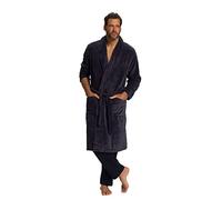 JP 1880 Men's Big & Tall Absorbent Microfiber Bathrobe Grey XXXXXXX-Large 701445 12-7XL