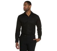 JP 1880 Men's Big & Tall Adjustable Collar Smart Shirt Black XXXX-Large 703633 10-4XL