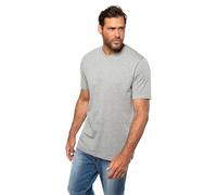 JP 1880 Men's Big & Tall Cotton Rich Basic Tee Grey Melange Large 702415 12-L