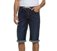 JP 1880 Men's Big & Tall Denim Jogger Stretch Bermuda Shorts Blue Denim 60 708366 92-60