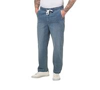 JP 1880 Men's Big & Tall Denim Look Wash Effect Pants Blue Denim XXXXXX-Large 726843 92-6XL