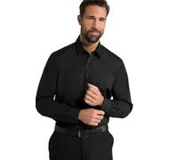 JP 1880 Men's Big & Tall Easy Care Formal Shirt Black XXXX-Large 713989 10-4XL