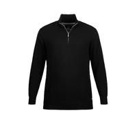 JP 1880 Men's Big & Tall Zip Neck Troyer Sweater Black XX-Large 716842 10-XXL