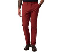JP 1880 Men's Chino Hose, Bauchfit, Flexnamic, 4-Pocket, Regular Fit Trouser, Marsala red, 44W x 34L
