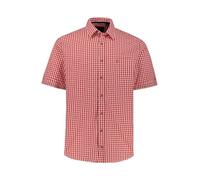 JP 1880 Men's Large Sizes Menswear L-8XL Checked Shirt, Long Sleeve, Buttondown Collar, Modern Fit, up to 8 XL 748509, Salsa, 8XL