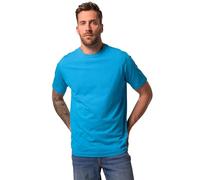 JP 1880 Men's Large Sizes Plus Sizes Menswear L-8XL Basic Crew Neck Combed Cotton up to 8XL 702558, Light Azure Blue, XXL
