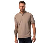 JP 1880 Men's Large Sizes Plus Sizes Menswear L-8XL JP1880 Polo Shirt, Basic, Half Sleeve, Piqué, L to 10XL, 702560, Brown/Grey, 7XL