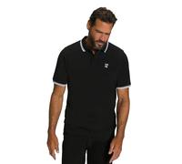JP 1880 Men's Polo Shirt, Tummy fit, piqué, Half Sleeve, up to 8 XL, Black, 4XL