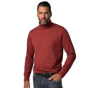 JP 1880 Men's Large Sizes Plus Sizes Menswear L-8XL JP1880 Turtleneck Shirt, Basic, Jersey, Long Sleeves, up to 7 XL 723303, Earth, 7XL