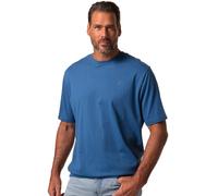 JP 1880 Men's Large Sizes Plus Sizes Menswear L-8XL T-Shirt, Belly Fit, Basic, Half Sleeve, XXL to 10XL, 712616, Ocean Blue, 7XL
