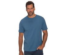 JP 1880 Men's Large Sizes Plus Sizes Menswear L-8XL T-Shirts, Basic, Pack of 2, Round Neck, up to 8XL 702637, Ocean Blue, 5XL