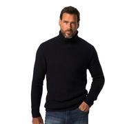 JP 1880 Men's 1/1 Turtleneck Sweater, Navy Blue, 7XL