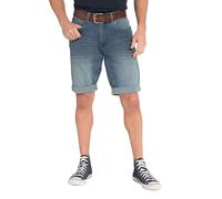 JP 1880 Men's Light Weight Bermuda Pants, Blue Denim, W52