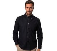 JP 1880 Men's Linen Mix Shirt, Long Sleeves, Buttondown Collar, Modern fit, Blue, L