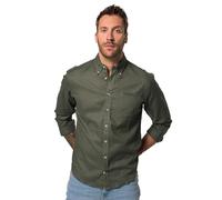 JP 1880 Menswear Big & Tall Plus Size L-8XL Linen Blend Shirt Grey Green Large 782629432-L