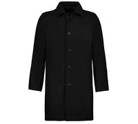JP 1880 Men's Wollmix-Mantel Coat, Black, 8XL