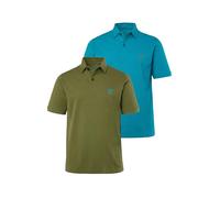 JP 1880 Men's Poloshirts, Basic, 2er-Pack, Piqué, Gekämmte Baumwolle Polo Shirts, Cactus, XL