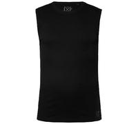 JP 1880, Mens Plus Size Wide Straps Ribbed Vest, Black, L