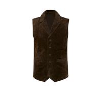 JP 1880 Men's Plus Sizes JP 1880 Vest Leather Soft Velour Leather